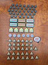 Black matt acrylic Superhero comic style tokens compatible with marvel Champions lcg, full colour.