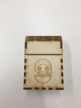 Wooden single deck box with customised engraving