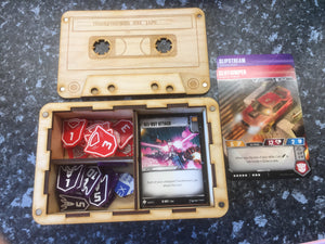 Transformers card game cassette box