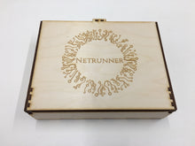 Netrunner Double deck and accessories storage box/tournament box  with customised engraving