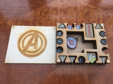 Black matt acrylic Superhero comic style tokens compatible with marvel Champions lcg, full colour.