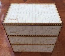 Card games, Card crate stacking trays - various sizes with customisable name plates.