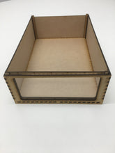 Miniature storage tray with clear acrylic window - 85mm