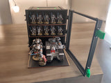 Miniatures storage display carry case medium. Suitable for miniatures like warhammer 40k, bolt action, warmachines etc.