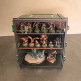 Miniatures storage display carry case medium. Suitable for miniatures like warhammer 40k, bolt action, warmachines etc.