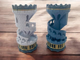 Mechanical dice tower with mechanical dice jail. Beautiful dice tower. Unique gift.