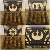 Unique Star Wars unlimited tcg compatible black Mega card storage box - Kallax unit compatible.