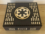 Unique Star Wars unlimited tcg compatible black Mega card storage box - Kallax unit compatible.