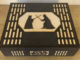 Unique Star Wars unlimited tcg compatible black Mega card storage box - Kallax unit compatible.