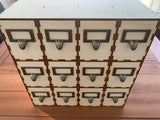 Beautiful 12 drawer card storage unit - Kallax unit compatable - ideal for card game cards, baseball cards, playing cards etc