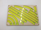 X-wing 2.0 template tray with magnetic lid and customisable engraving - compact version