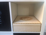 Mega card storage box with customisable engraving - Kallax unit compatible