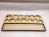 Tournament boards for holding miniatures and accessories
