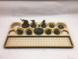 Tournament boards for holding miniatures and accessories
