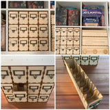 Beautiful 12 drawer card storage unit - Kallax unit compatable - ideal for card game cards, baseball cards, playing cards etc