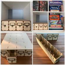 Beautiful 4 drawer card storage unit - Kallax unit compatable - ideal for card game cards, baseball cards, playing cards etc