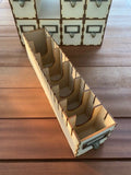 Beautiful 4 drawer card storage unit - Kallax unit compatable - ideal for card game cards, baseball cards, playing cards etc