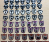 Transformers card game compatible large premium token set. Full colour, embossed, double sided - no painting required.