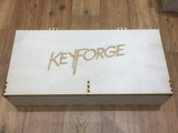 Playmat, card decks and tokens storage box with customisable engraving