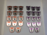 Transformers card game compatible large premium token set. Full colour, embossed, double sided - no painting required.