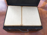 Vintage style card storage box with customisable engraving - large