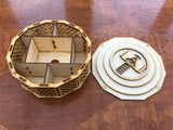 Ornate deck box compatible with various games including Marvel Champions lcg. Various designs available.