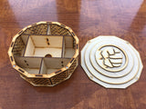 Ornate deck box compatible with various games including Marvel Champions lcg. Various designs available.