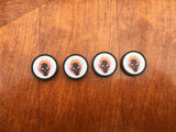 Keyforge compatible matt black acrylic tokens