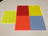 Objective markers in a choice of acrylics