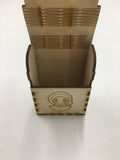 Wooden single deck box with customised engraving