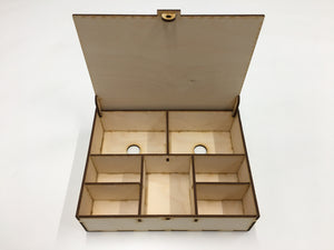 L5r Double deck and accessories storage box/tournament box  with customised engraving