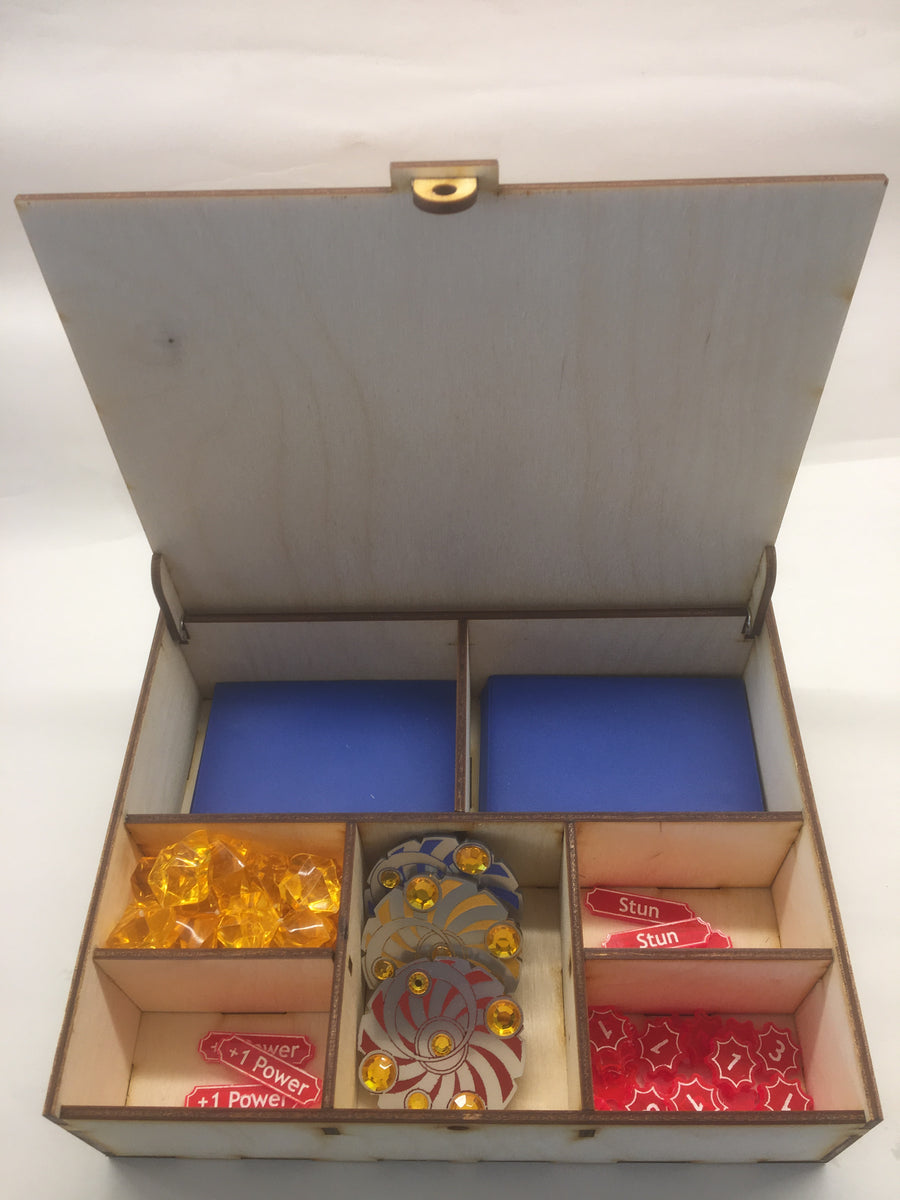 Keyforge inspired storage/tournament box with customised engraving ...