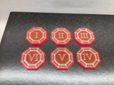 Objective markers in a choice of acrylics
