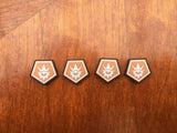 Keyforge compatible matt black acrylic tokens