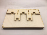 X-wing compatible template tray and tournament tray inc token section - fully magnetised - feldherr size