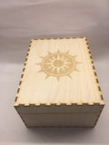 Small card collection storage box with customisable engraving