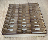 Mega card storage box with customisable engraving - Kallax unit compatible