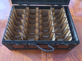 Vintage style card storage box with customisable engraving - medium