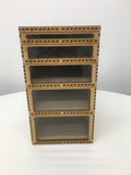 Miniature storage tray with clear acrylic window - 85mm