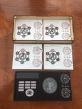 Superhero/villian sci fi dial dashboards compatible with Marvel champions lcg. Full colour printed 3mm acrylic