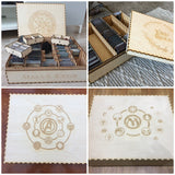 Mega card storage box with customisable engraving - Kallax unit compatible. Ideal for games like Marvel champions, pokemon,arkham horror etc Kallax unit compatible