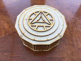 Ornate deck box compatible with various games including Marvel Champions lcg. Various designs available.