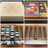 Mega card storage box with customisable engraving - Kallax unit compatible