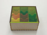 Card collection storage box  with slide top lid