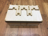 X-wing compatible template tray and tournament tray inc token section - fully magnetised - feldherr size