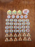 Superhero comic style tokens compatible with marvel Champions lcg, double sided, full colour.