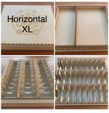Mega card storage box with customisable engraving - Kallax unit compatible