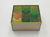 Card collection storage box  with slide top lid