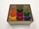 Card collection storage box  with slide top lid