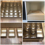 Mega card storage box with customisable engraving - Kallax unit compatible